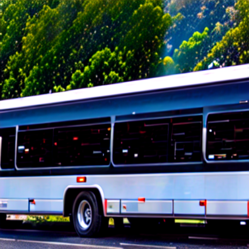 058_A bus stopped on the side of the road while people board it..png